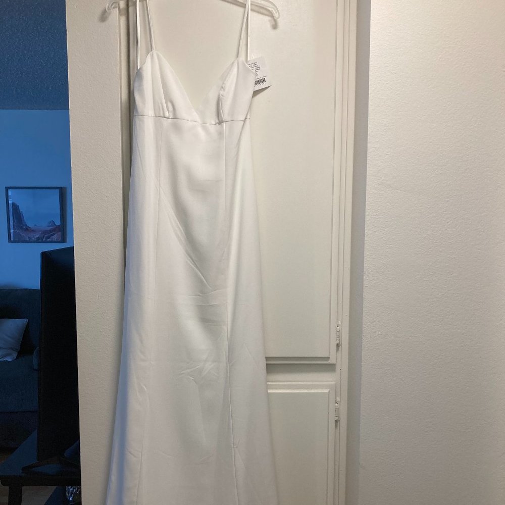 Amsale Blair Bridal Bridesmaid Gown Dress - Ivory